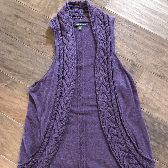 Banana Republic Purple Sweater Vest - Small - Picture 2 of 5